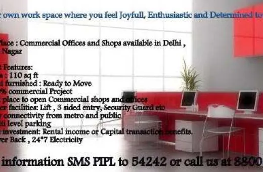  110 Sq.ft. Commercial Shop for Sale in Kamla Nagar, Delhi